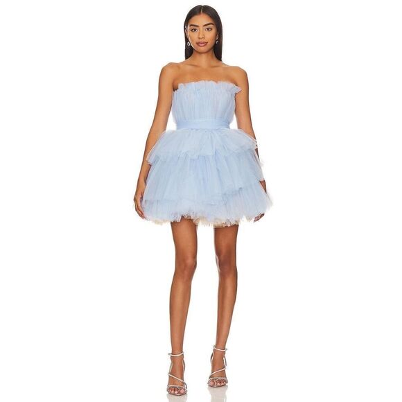 bronx and banco anna tulip mini dress Blue M - Picture 5 of 11